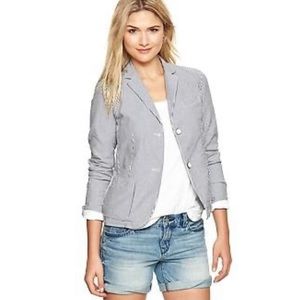 ⬇️gap | mini-striped dobby blazer.